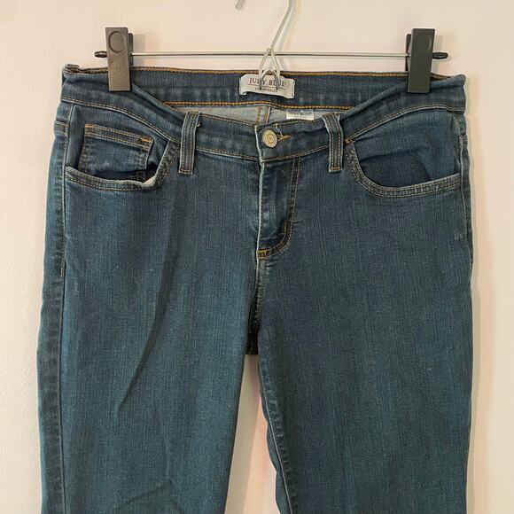 Judy Blue Women's size 7 / 28 Dark Wash Skinny Leg Jeans Medium Rise - Picture 2 of 9